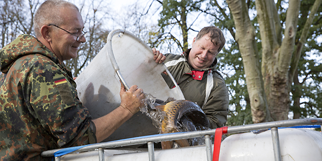 Ulrich Simons - Hangeweiher Abfischen